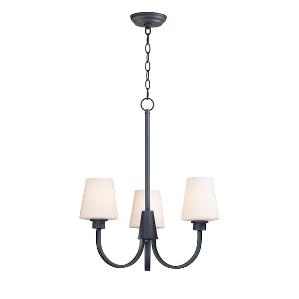 Maxim Lighting Shelter 3-Light 20" Wide Black Chandelier 11823SWBK - main